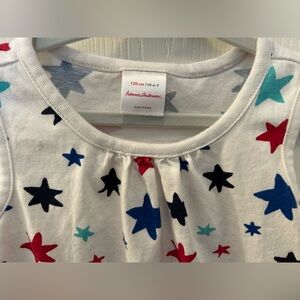 Hanna Andersson dress with Multicolor Star Print - girls size 6-7